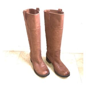 LUCKY BRAND HELOISSE TAN RIDING BOOTS